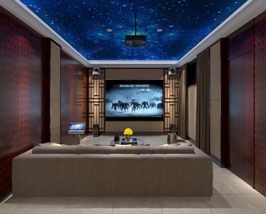 頤龍灣別墅高級影院定制